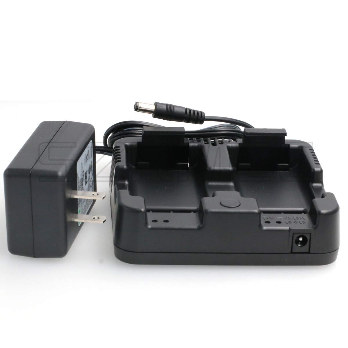 SZRMCC 2M Dual Battery Charger for Nikon NIVO 2M/2C Series DPL-322 Total Station - Fast Charging Replacement Power Supply for Surveying Equipment - Perfect for Construction Sites & Land Surveying Work