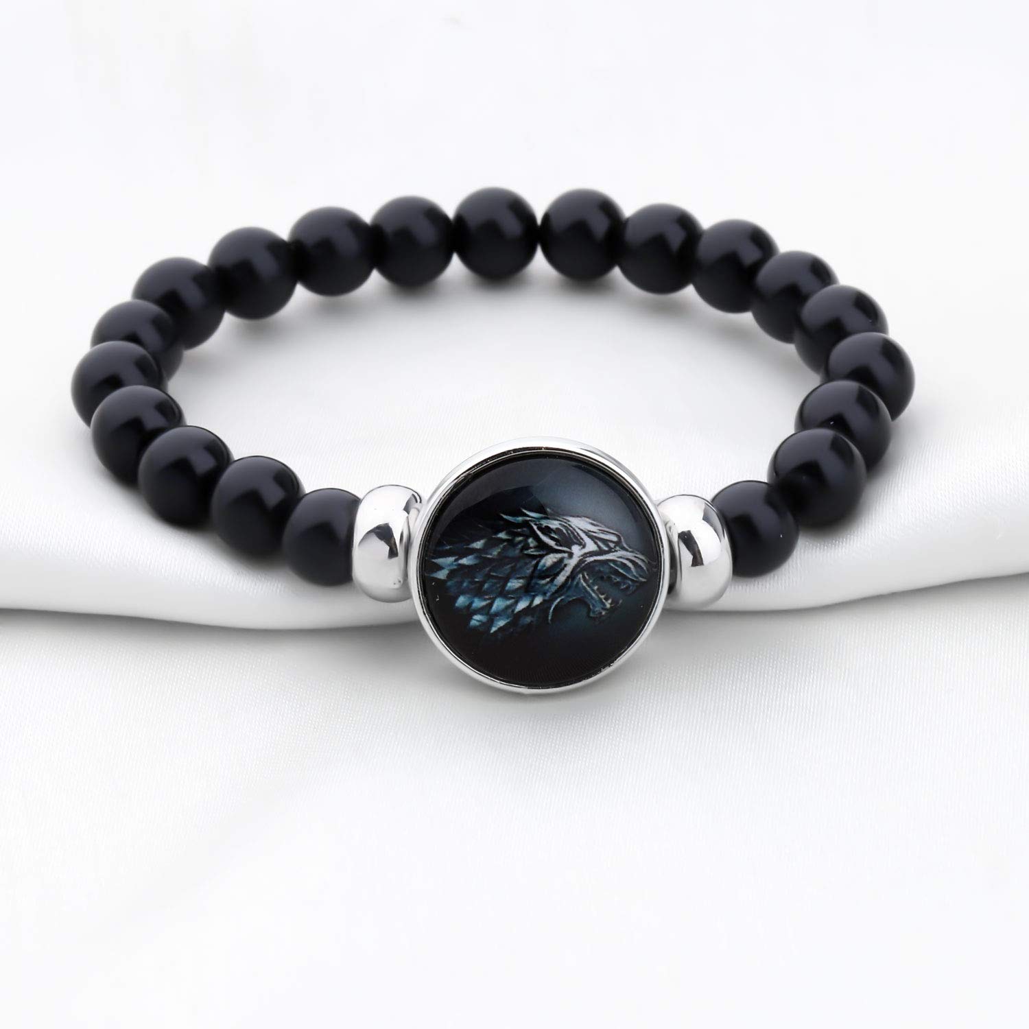 HOLLP Game of Thrones Inspired Bracelet - GOT Fans Gift for Men & Women - Nine Noble Houses Bracelet - Perfect Gift for Boyfriend, Husband or GOT Lovers - Great for Cosplay, Themed Parties & Fantasy Enthusiasts