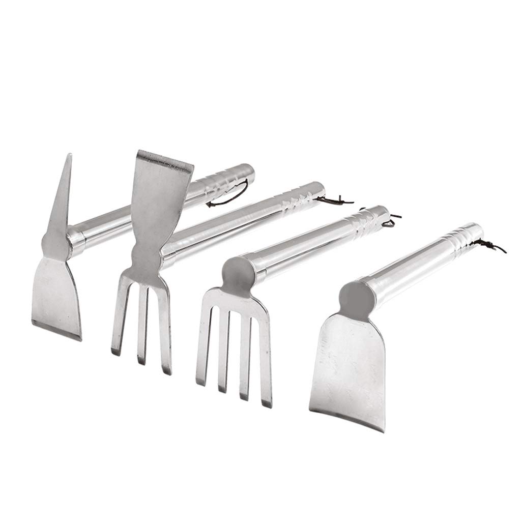 Premium Stainless Steel Gardening Tool Set - Spatula, Spade, Hoe & Shovel for Digging, Planting Vegetables | Durable Outdoor Garden Tools for Planting, Weeding & Landscaping | Ideal for Home Gardens, Backyard Farming & Urban Gardening