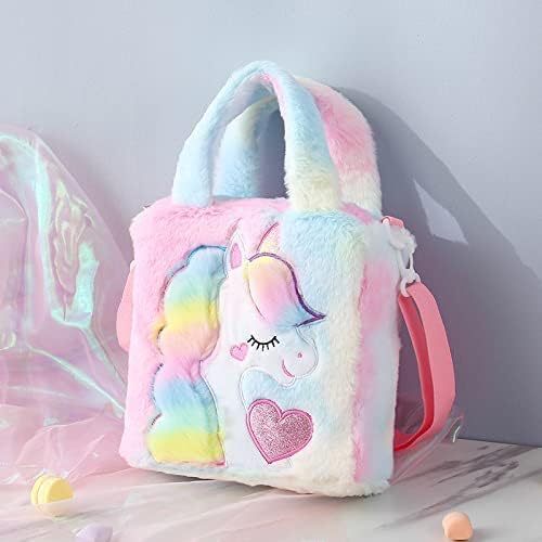 Unicorn Crossbody Bag for Girls - Cute Princess Toddler School Bag with Handle, Perfect Gift for Kids | Birthday, School, Travel & Playtime Accessory