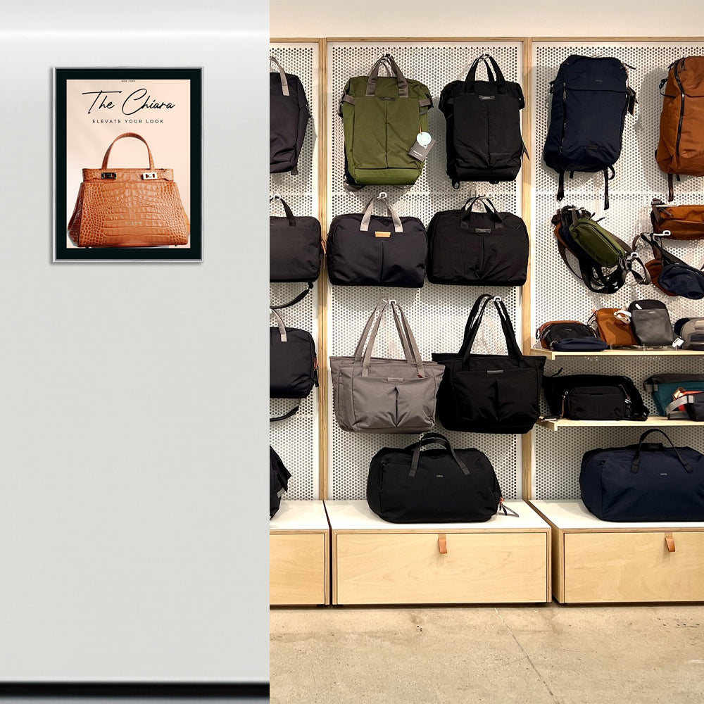 18x24 Poster Frame - SwingFrame Classic Display Frame with Matboard, Wall Mount & Swing Open Design for Easy Quick Change - Perfect for Home Decor, Office Art Display & Gallery Exhibits