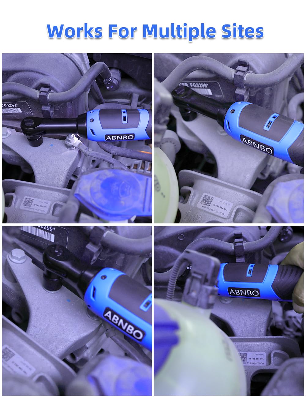 12V Cordless Electric Ratchet Wrench - 3/8