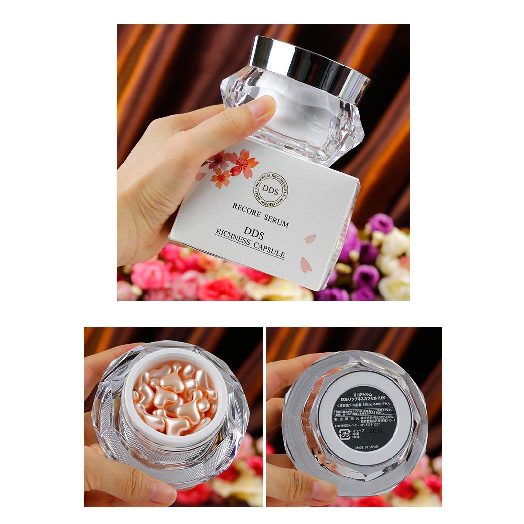 DDS Salmon Oil Serum for Skin Repair - Soothes Redness & Deeply Moisturizes (48 Capsules) - Perfect for Sensitive, Dry & Acne-Prone Skin Care Routine