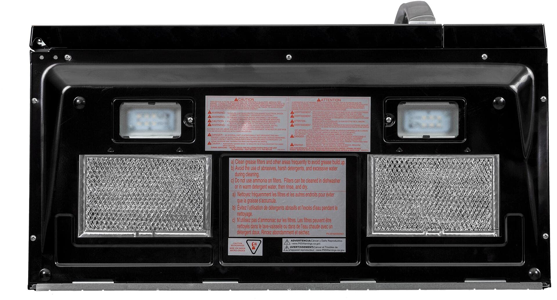 FORTÉ F3015MVC5SS Stainless Steel Built-In Over the Range Microwave Oven with Child Lock - 1000W Cooking Power, 300 CFM Ventilation Fan, 10 Power Levels & Auto Cook Features - Space-Saving Design for Modern Kitchens - Perfect for Small Homes, Apartments & Compact Cooking Spaces
