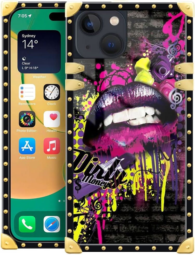 Premium Leopard Crown iPhone 14 Plus Case Cover - 6.7 Inch Shockproof Protective Phone Case for Women & Men | Perfect for Everyday Use, Travel & Outdoor Activities