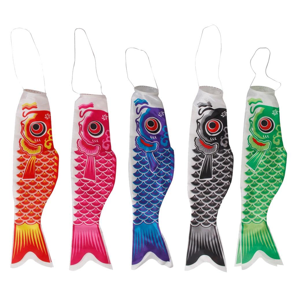 Homozy 5X 70cm Colorful Wind Sock Streamer Kite - Outdoor Garden Party Decor, Beach Wind Indicator, Festive Celebration Flags for Backyard, Pool & Sporting Events
