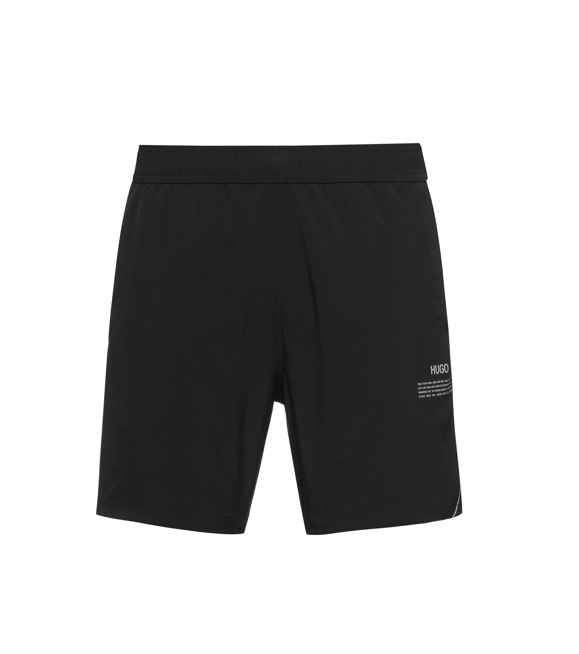 Hugo Boss Men's Dalpha Active Shorts - Black 001, Size S | Comfortable Athletic Shorts for Running, Gym & Casual Wear