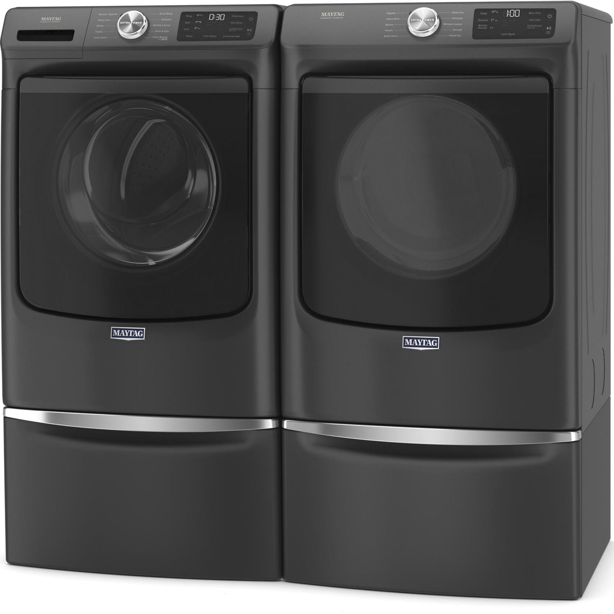 Maytag YMED5630MBK Electric Dryer - 7.0 Cu. Ft. Capacity, Energy Efficient, Volcano Black | Perfect for Laundry Rooms & Apartments