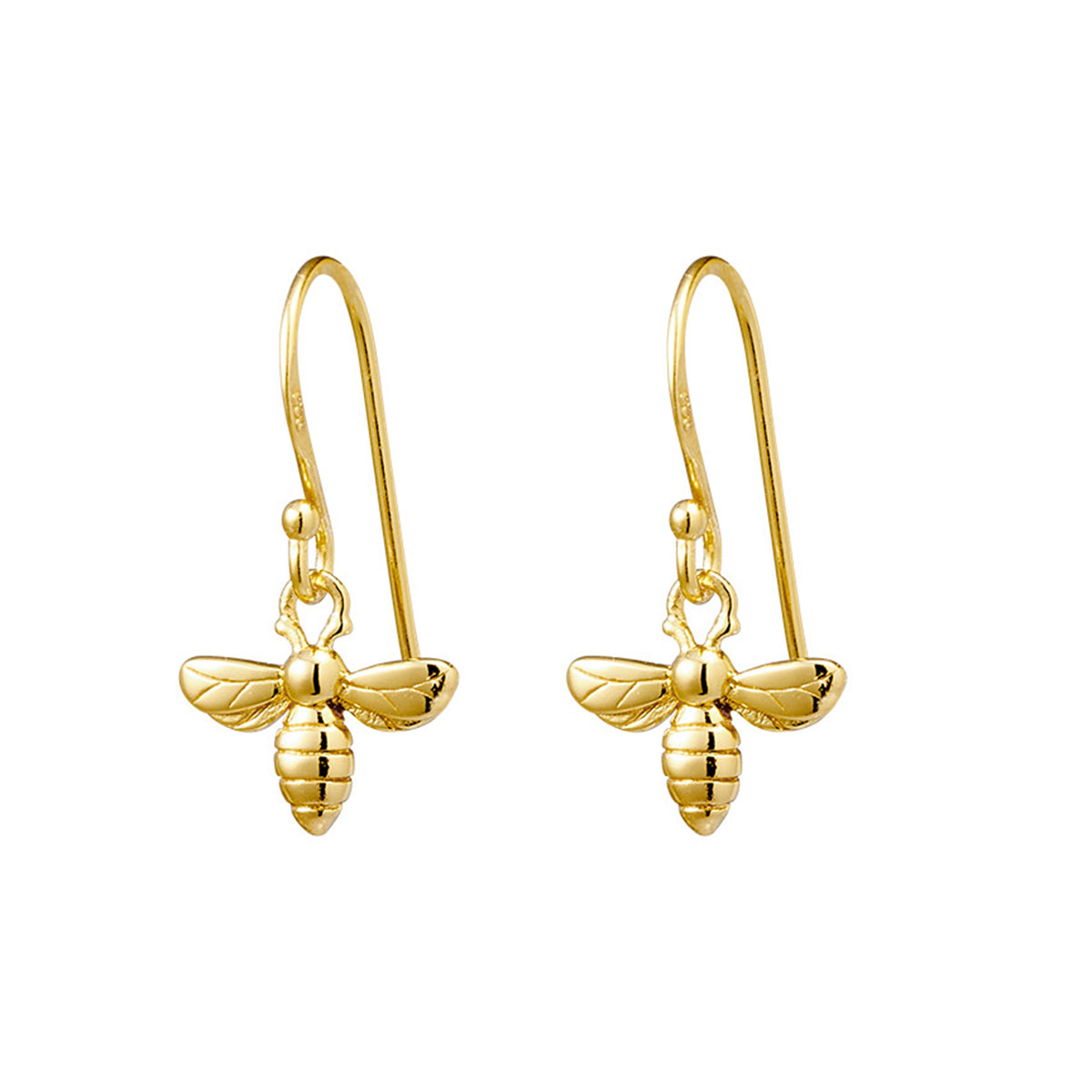Meant to Bee Gold Earrings - Dainty Honeybee Jewelry for Women, Elegant Gift for Her, Perfect for Everyday Wear & Special Occasions