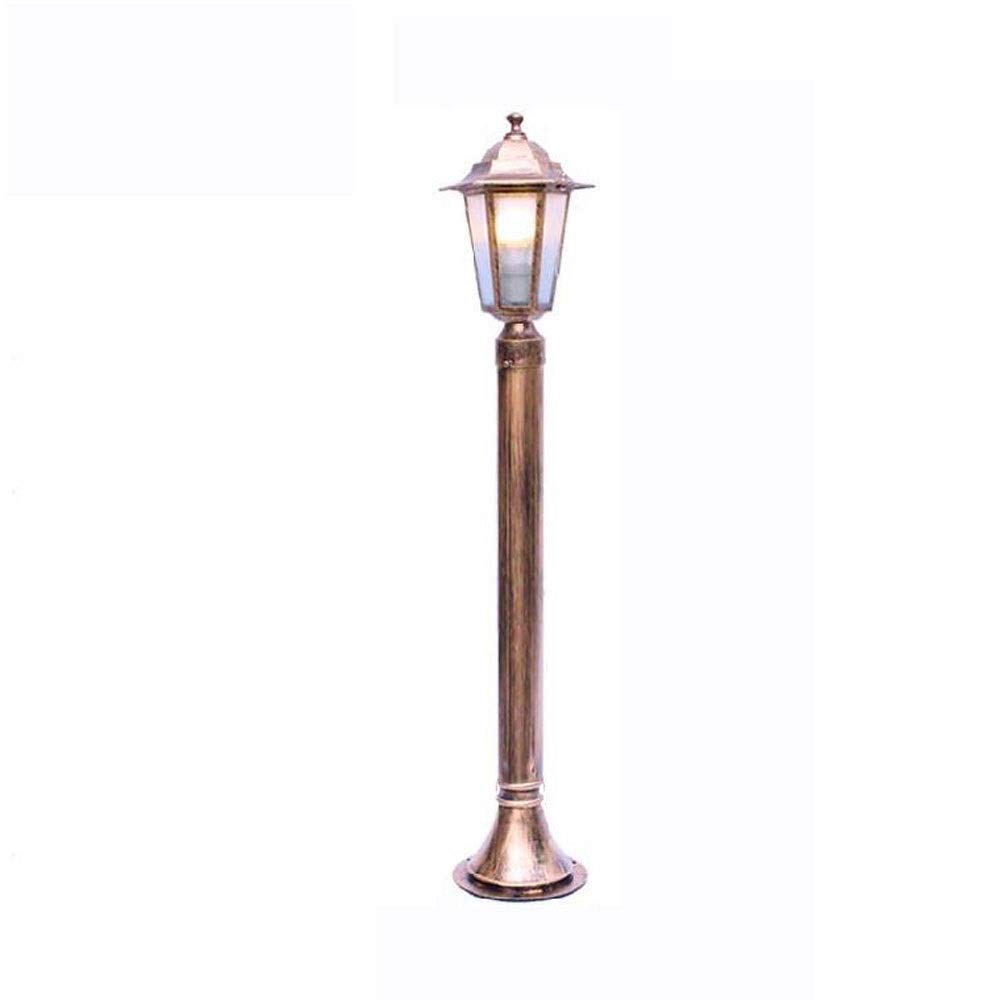 European Style Garden Lamp - Waterproof Aluminum Floor Lamp for Lawn & Patio, Modern Landscape Lighting with E27 Socket, Bronze XL - Perfect for Outdoor Decor, Backyard, Garden & Pathway Lighting