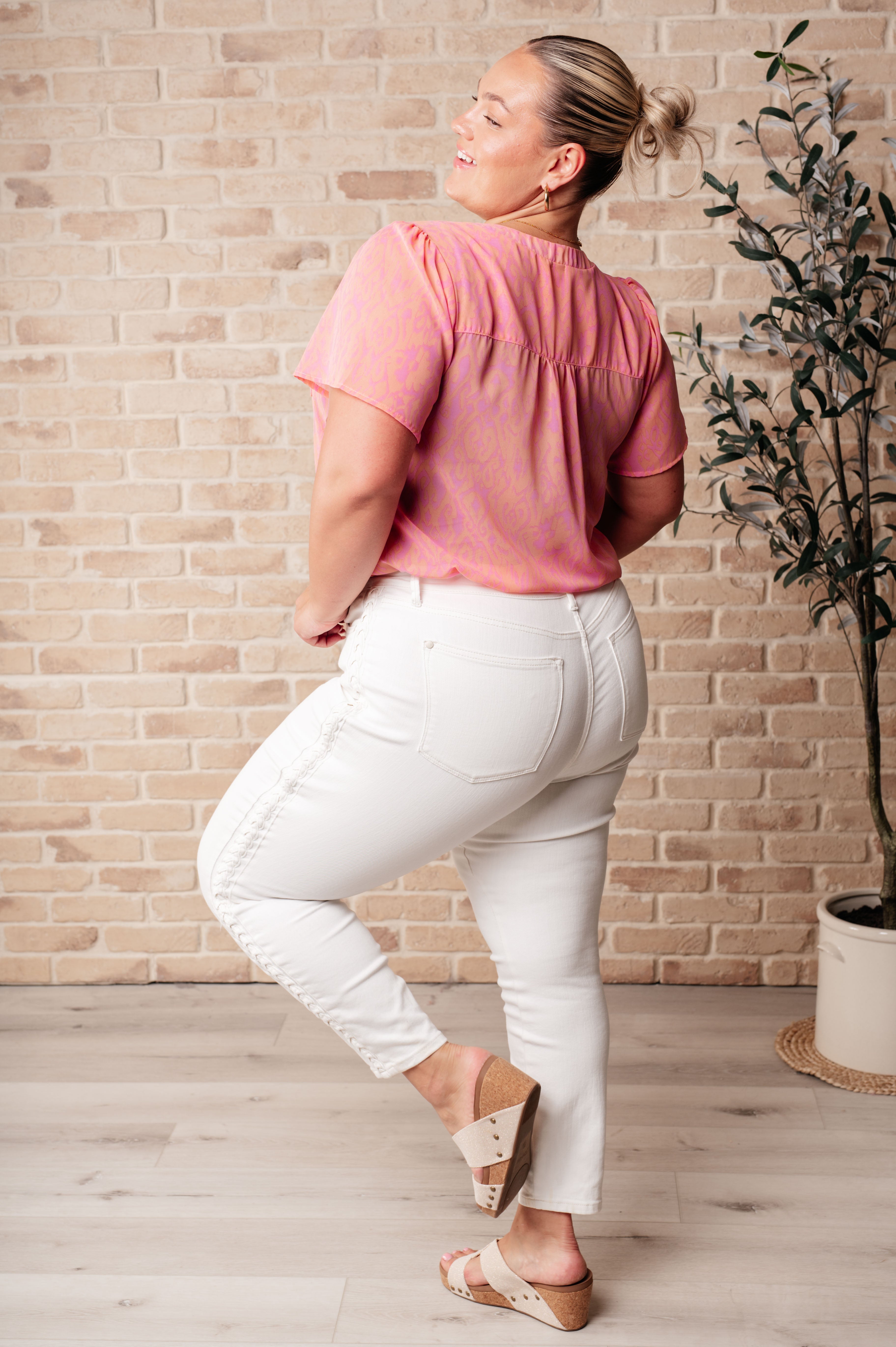 Let Me See You Do It Shawl Neckline Blouse - Elegant Women's Fashion Top for Work & Date Night | Summer 2024 Collection