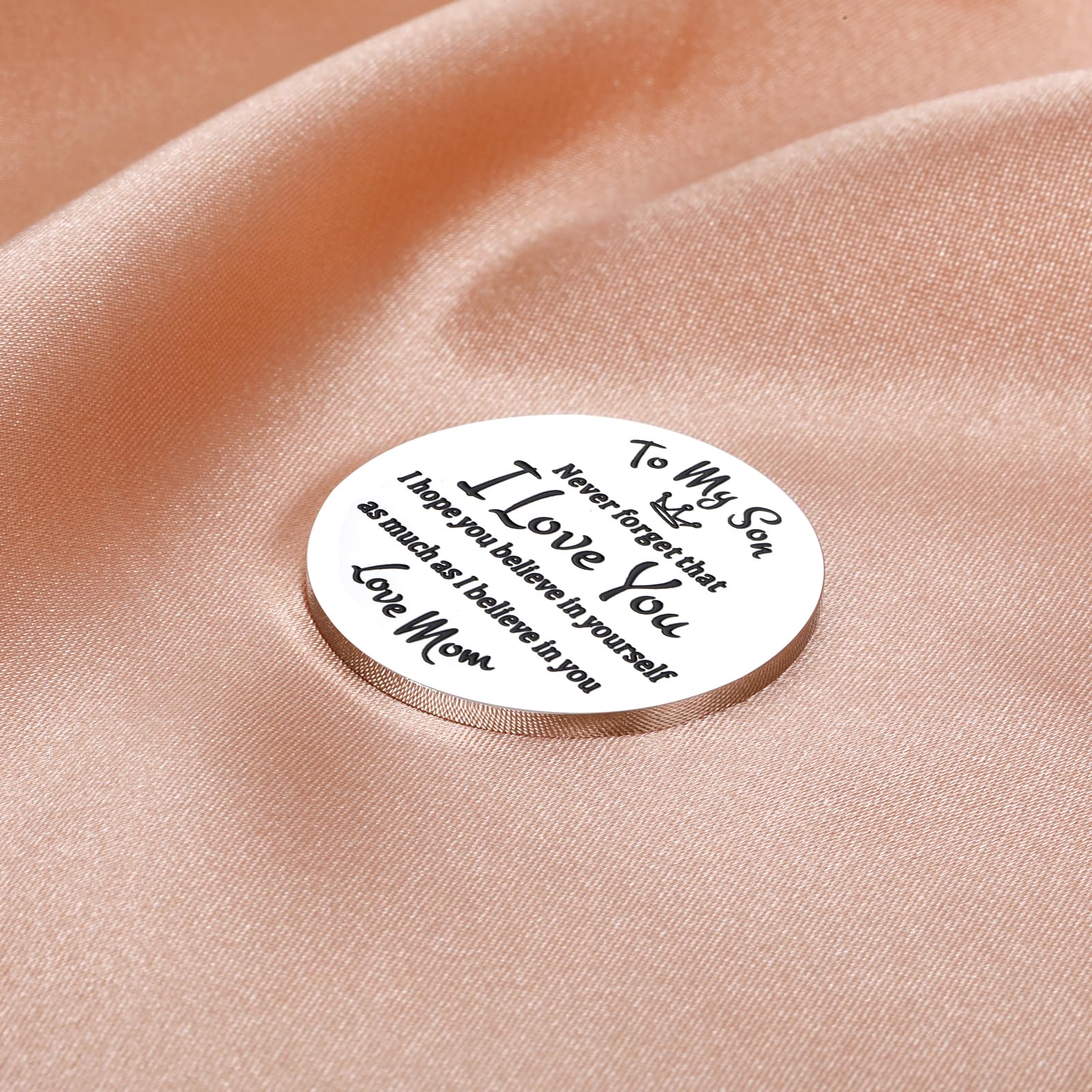 Pocket Hug Token - Thoughtful Graduation Gift for Son from Mom, Christmas Stocking Stuffers for Teen Boys | Keepsake for Special Occasions & Daily Encouragement