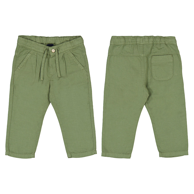 Mayoral Green Linen Pants for Women - Comfortable High-Waisted Summer Trousers | Perfect for Beach, Vacation & Casual Outfits