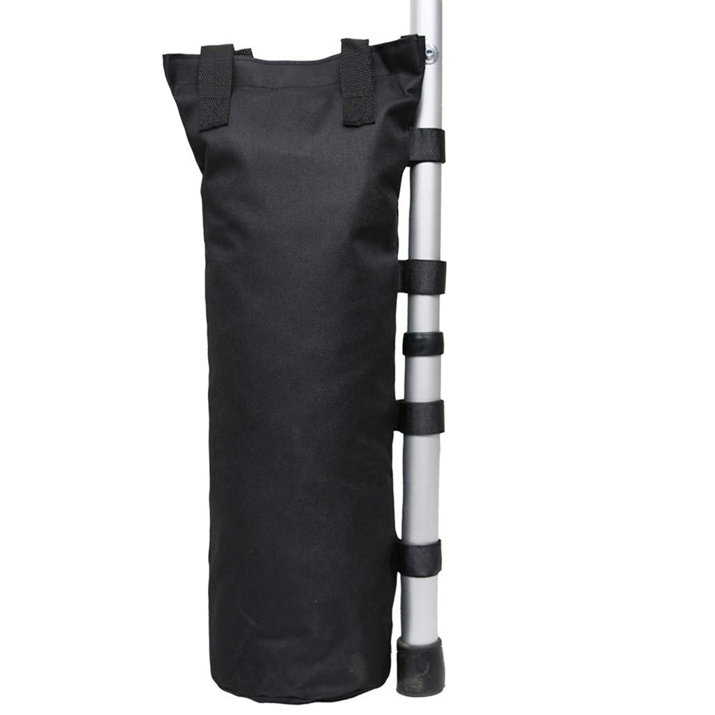 Viviplus Waterproof Weight Bags for Leg Weights - Heavy Duty Sand Filled Base for Pop Up Canopy Tent, Patio Umbrella, Outdoor Furniture - Perfect for Beach, Backyard, Camping & Outdoor Events (Black)