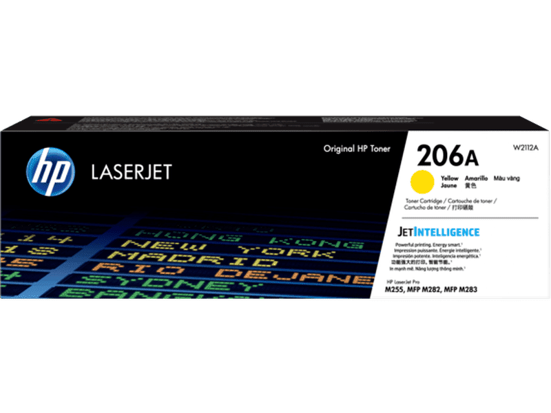 Original HP 206A Yellow Toner Cartridge for HP LaserJet Pro M283 M255 Series Printers | High-Yield Replacement | Home & Office Printing Solution