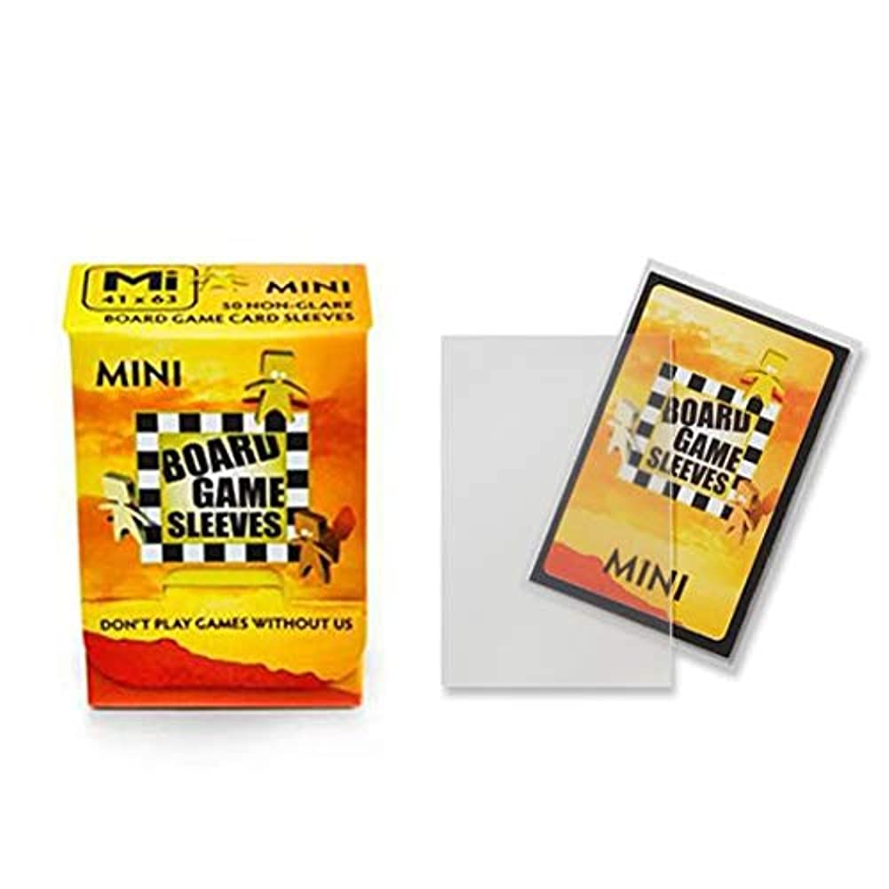 Arcane Tinmen Non-Glare Board Game Sleeves 50ct - Mini Size Card Protectors for MTG, Pokemon & Yugioh - Perfect for Collectible Card Games & TCG Tournaments