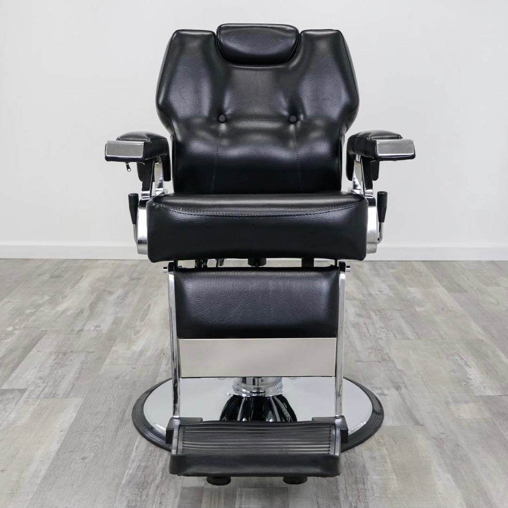 Affordable Professional Barber Chair for Home & Salon Use - Heavy Duty Hydraulic Styling Chair with Adjustable Height & Reclining Back