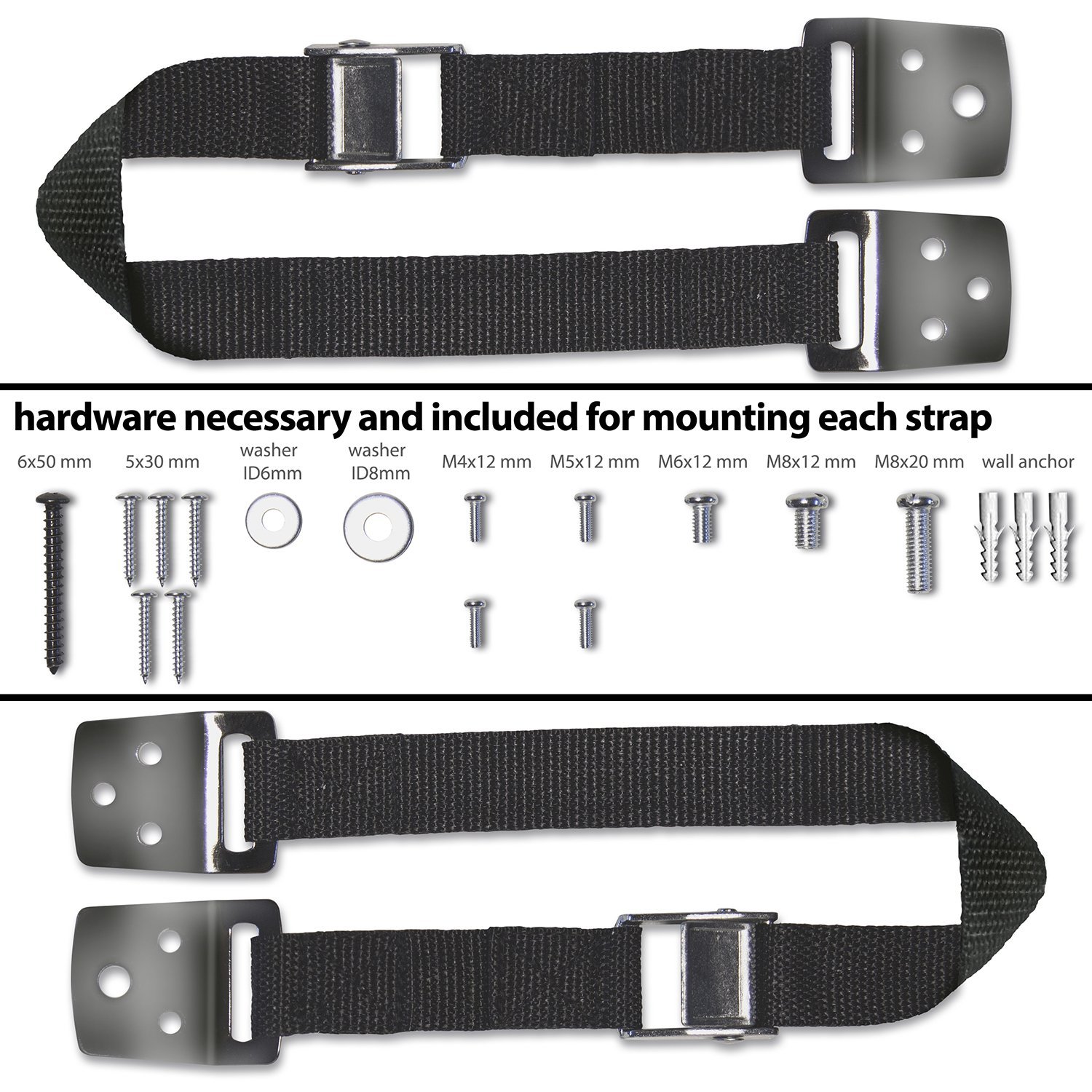 Baby Proofing TV & Furniture Anchors - Anti-Tip Safety Kit for Secure Homes (2-Pack) - Perfect for Childproofing Living Rooms & Nursery Areas