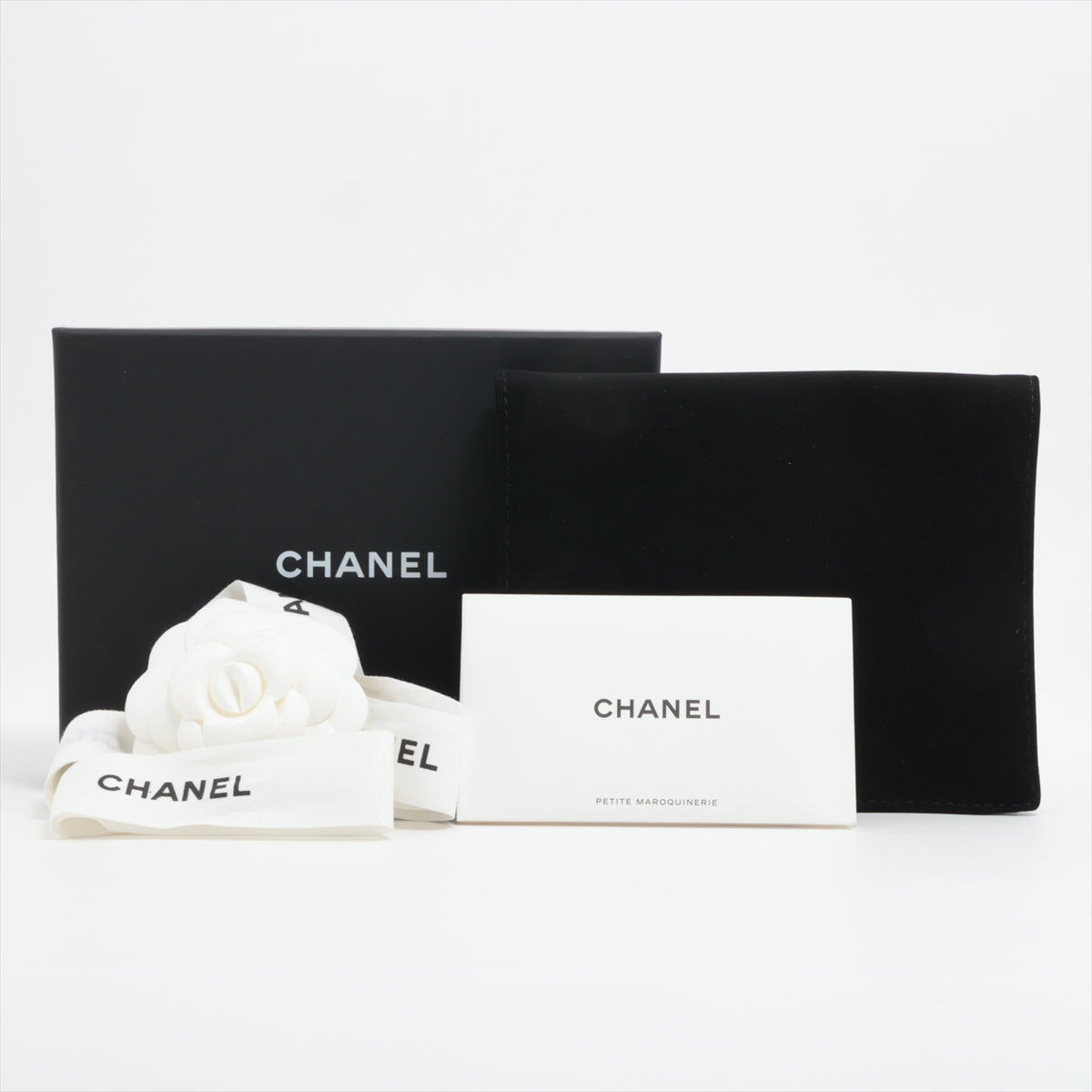 Chanel Caviar Black Compact Wallet with Microchip - Luxury Designer Wallet for Women - Perfect for Everyday Use, Travel & Special Occasions