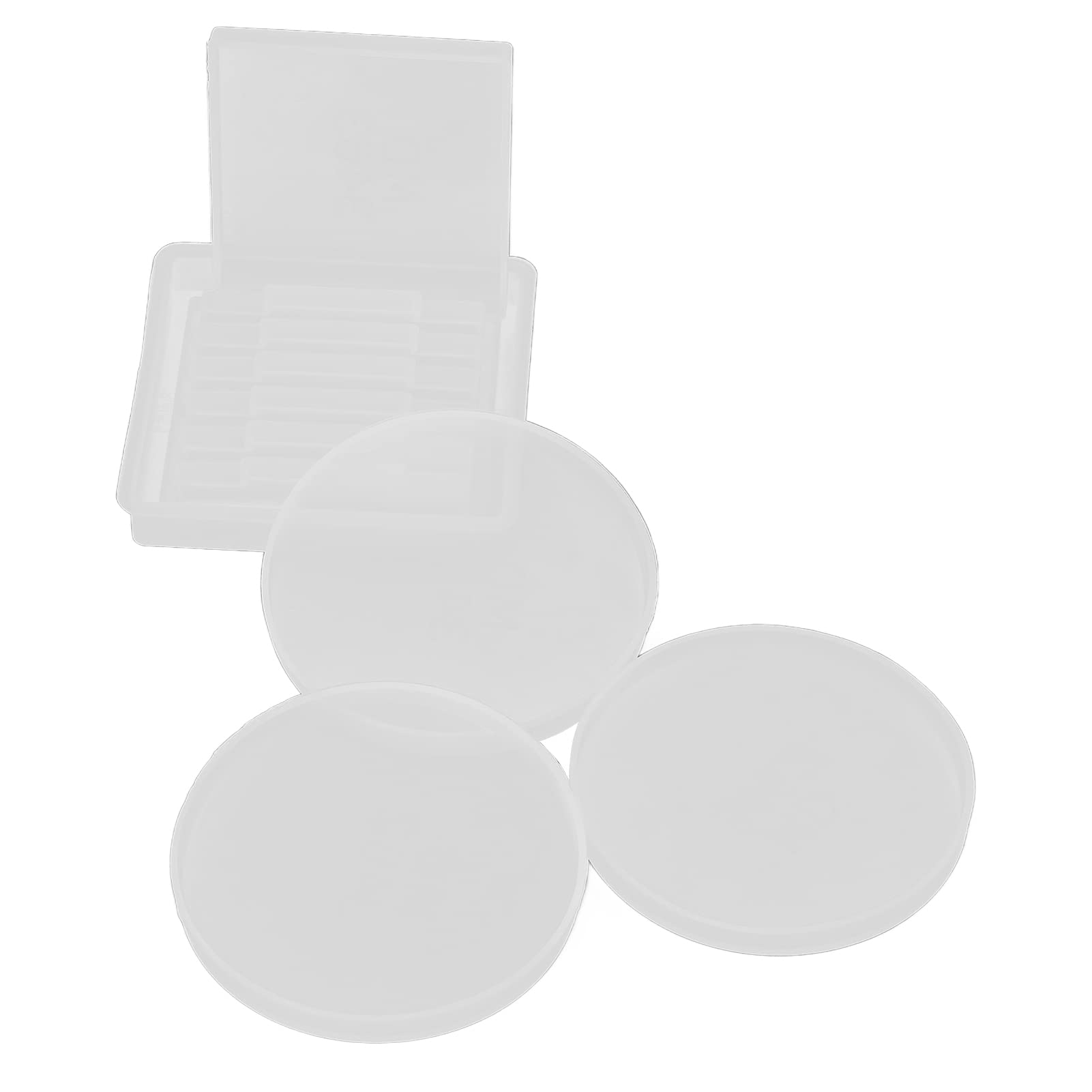 Premium Silicone Coaster Mold Set - DIY Home Decor Craft Kit for Resin, Soap & Candle Making - Heat Resistant & Flexible Silicone Material - Perfect for Living Room, Kitchen & Party Decorations