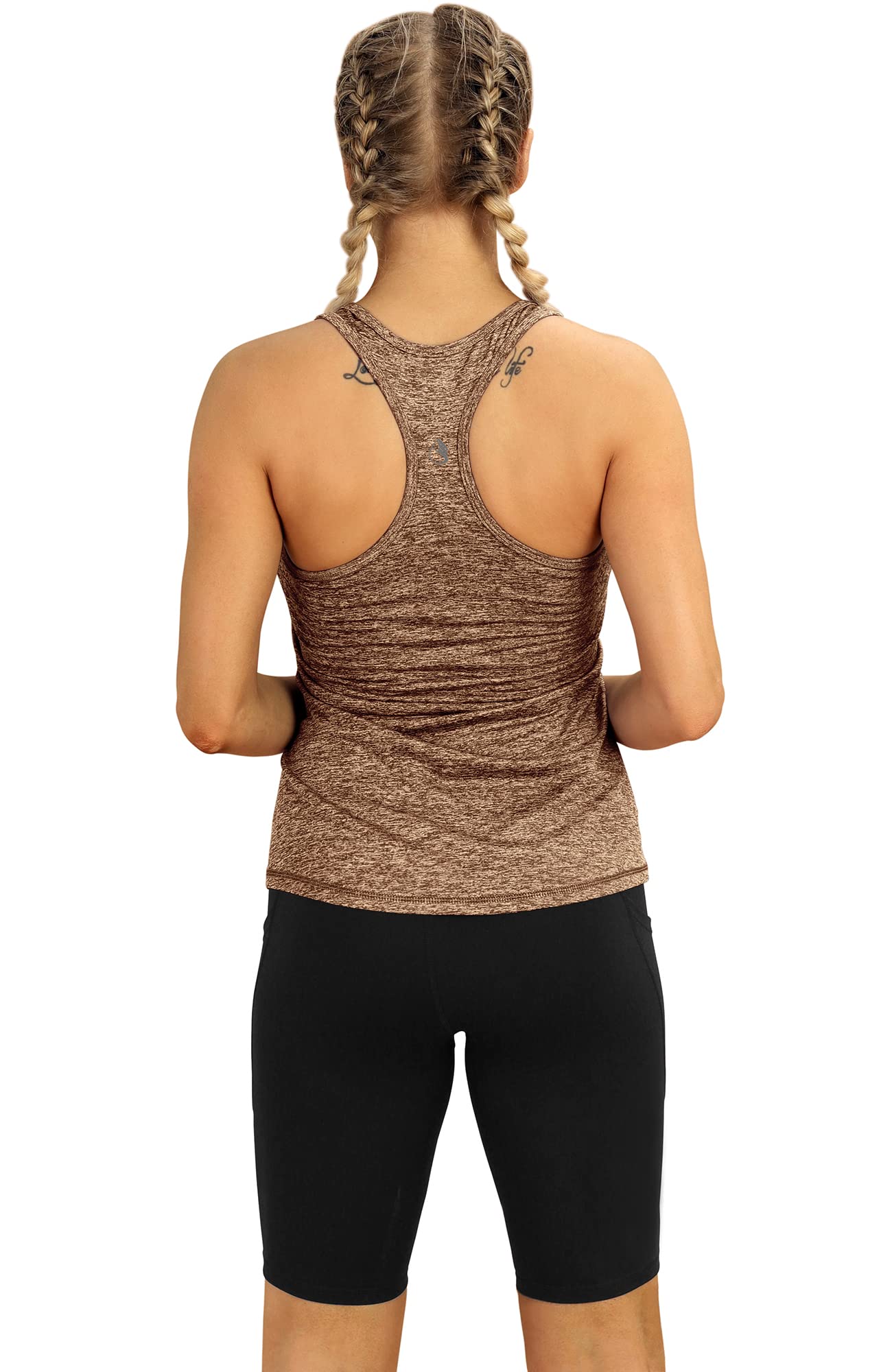 Icyzone Women's Workout Tank Tops - Breathable Racerback Athletic Yoga Shirts for Running, Gym & Exercise | Perfect for Yoga, CrossFit & Fitness Training