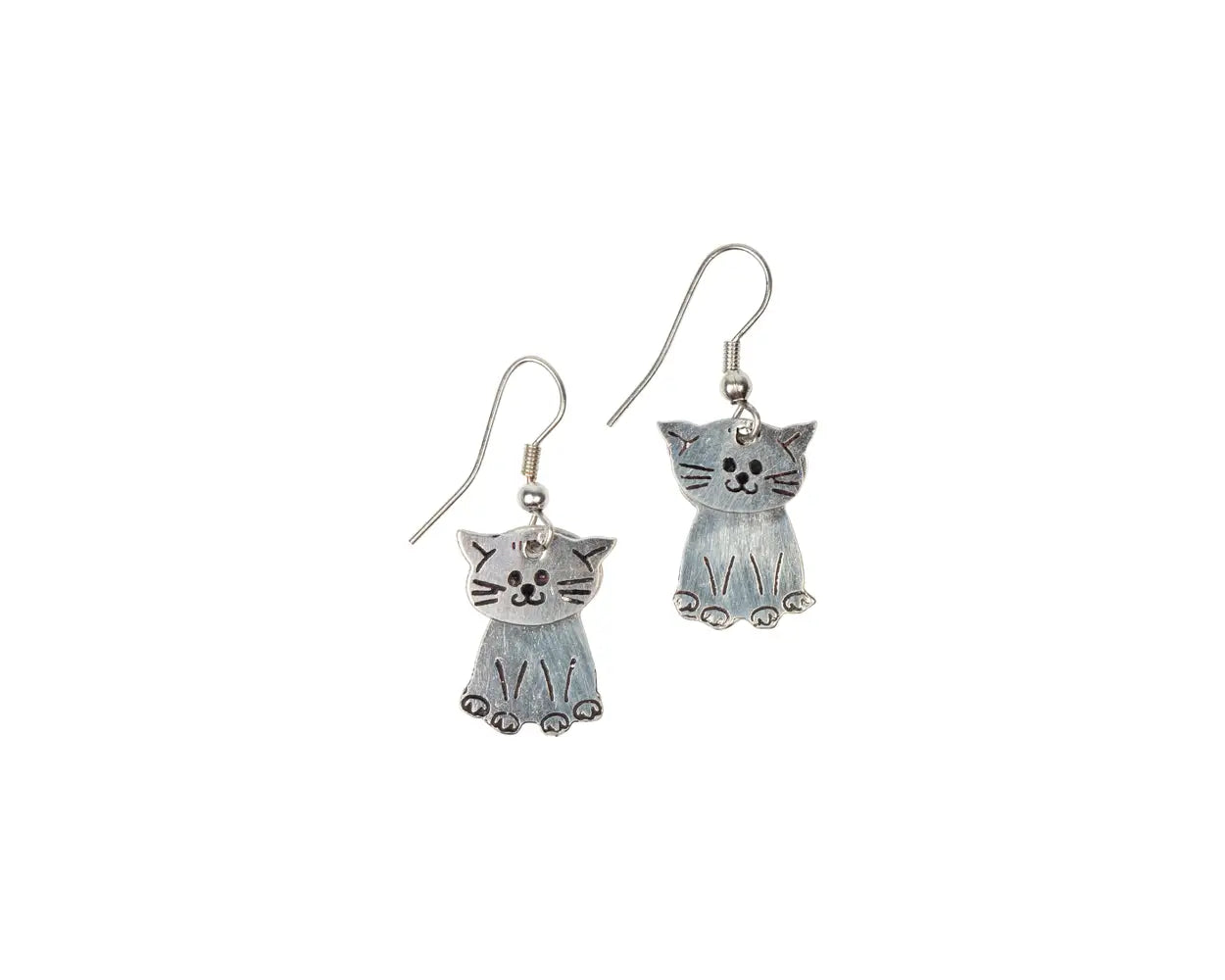 Sterling Silver Cat Earrings for Women - Elegant & Dainty Feline Jewelry for Everyday Wear, Gifts & Special Occasions