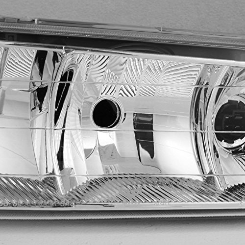 AKKON Replacement Chrome Bezel Headlights for Buick Century & Regal - Driver & Passenger Side Headlamp Pair - Perfect for Night Driving & Enhanced Visibility