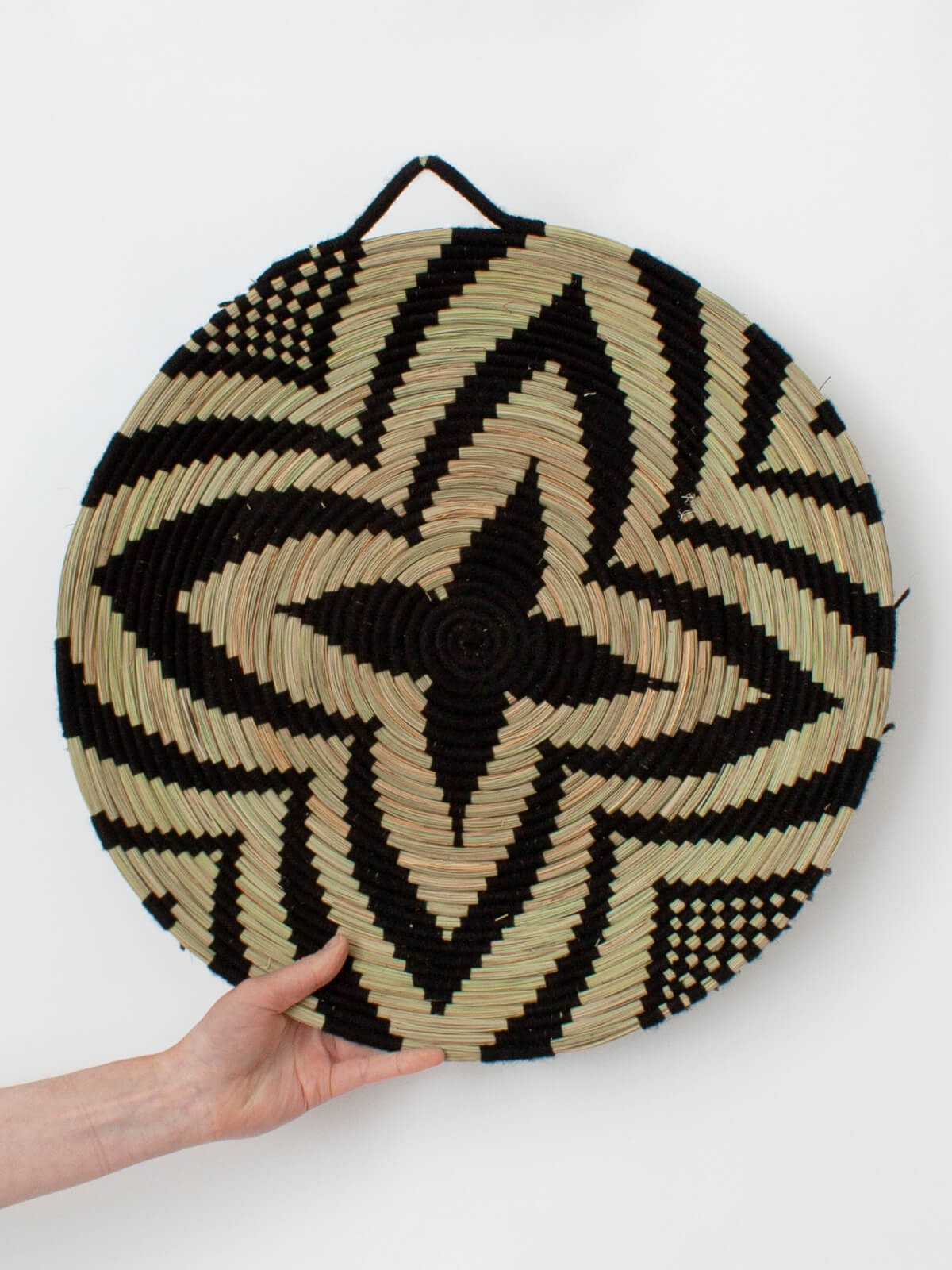 Handwoven Moroccan Wool and Reed Plates – Authentic Eco-Friendly Tableware for Dining & Home Decor | Perfect for Boho, Farmhouse, and Rustic Style Settings