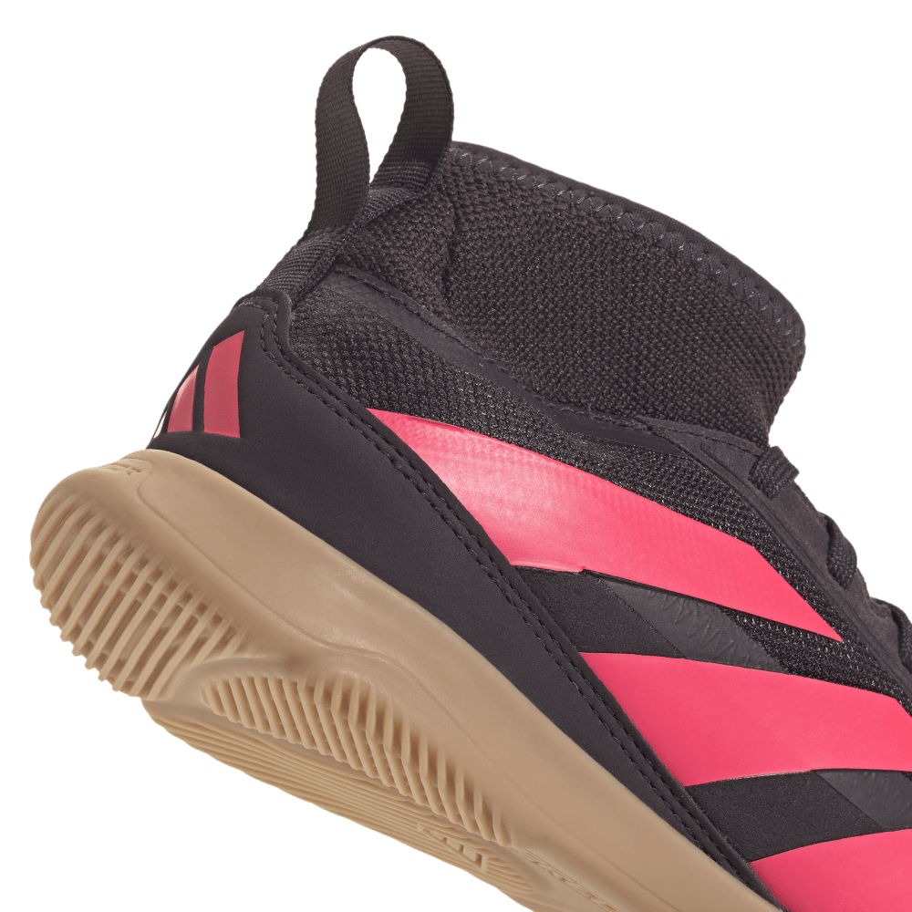 Adidas Predator League Indoor Soccer Shoes for Kids - Youth Football Cleats (Aurora Blue/Turbo/Gum) - Perfect for Indoor Training & School Gym Class