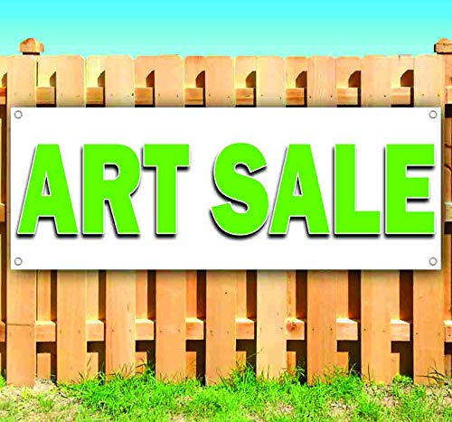 13 oz Heavy-Duty Vinyl Art Sale Banner - Single-Sided with Metal Grommets | Durable Non-Fabric Sign for Outdoor Events, Store Promotions & Trade Shows