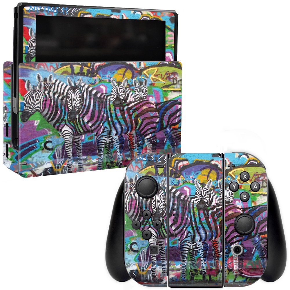 MightySkins Vinyl Decal Wrap Cover for Nintendo Switch - Zebra Gang Design | Protective, Durable, Customizable Skin | Easy to Apply & Remove | Made in USA | Perfect for Gaming, Travel, and Personalizing Your Console
