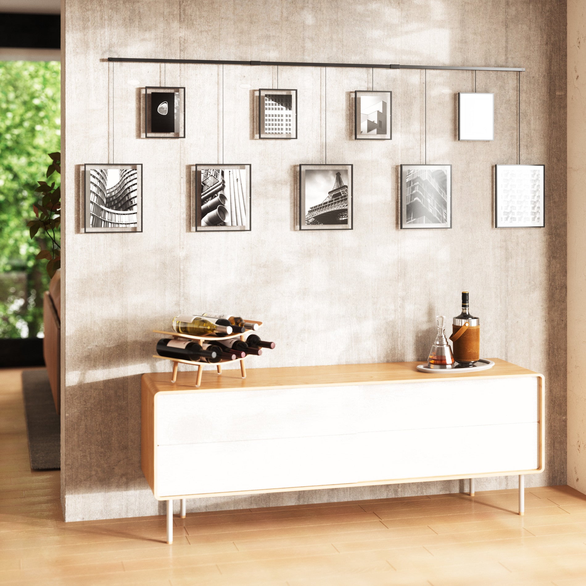 Premium Exhibit Wall Picture Frames Set of 9 - Black Gallery Frames for Photos, Artwork & Certificates - Perfect for Home Decor, Office Display & Art Exhibitions