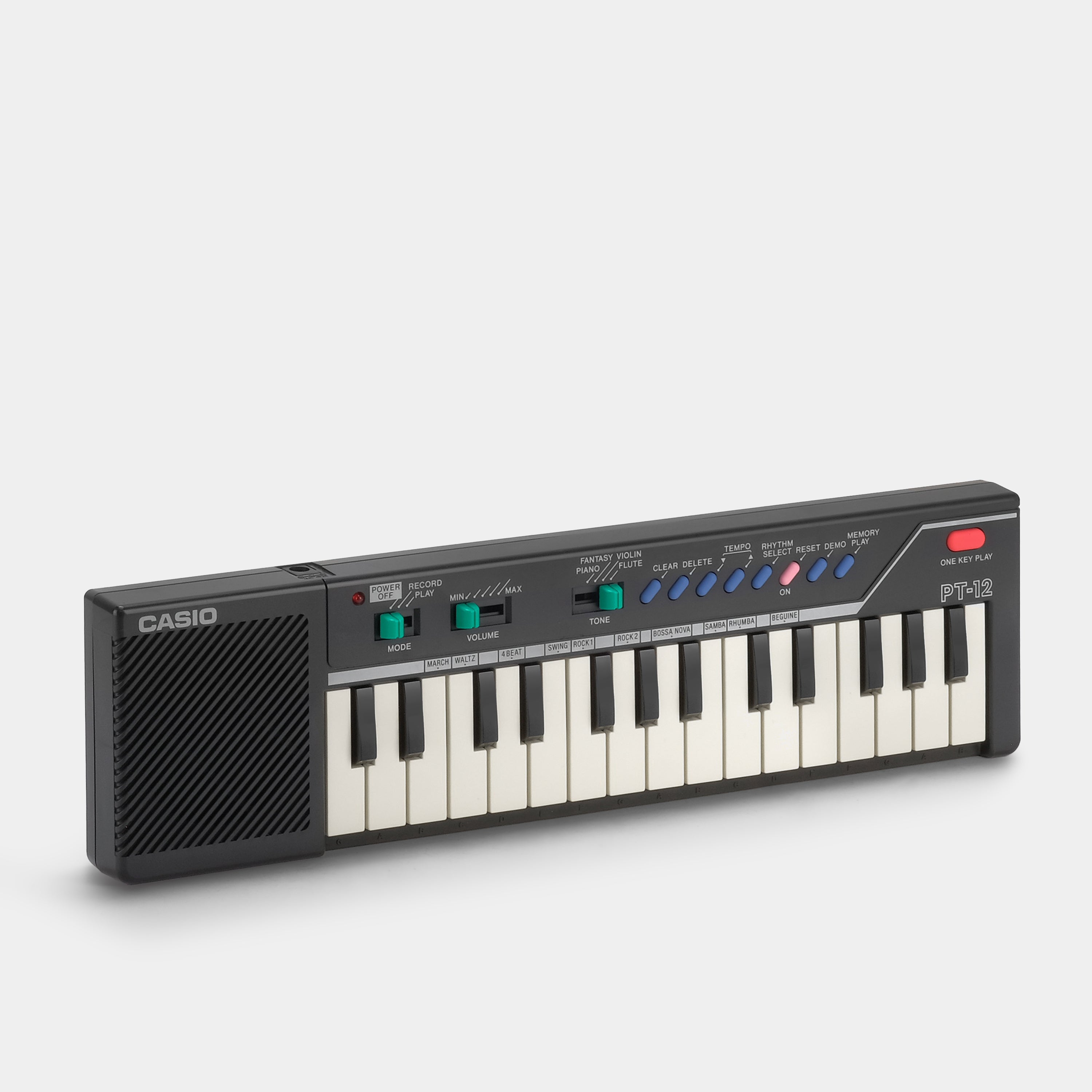 Casio PT-12 Mini Synthesizer Keyboard - Portable Digital Piano for Beginners, Kids & Music Lovers - Perfect for Home Practice, Travel & Music Education