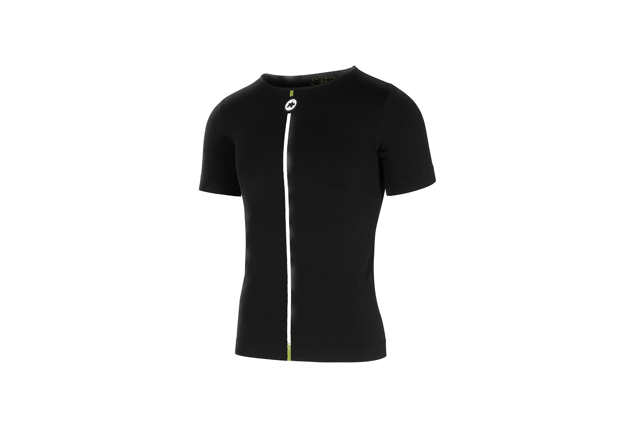 ASSOS Men's Spring/Fall Short Sleeve Base Layer Shirt - Moisture Wicking Cycling & Running Performance Top for Cool Weather Training