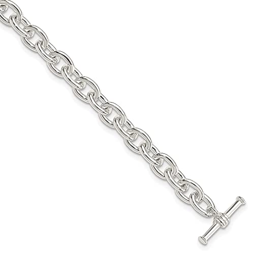 925 Sterling Silver Toggle Link Bracelet for Women - Elegant Chain Jewelry Gift for Her - Perfect for Birthday, Anniversary & Special Occasions