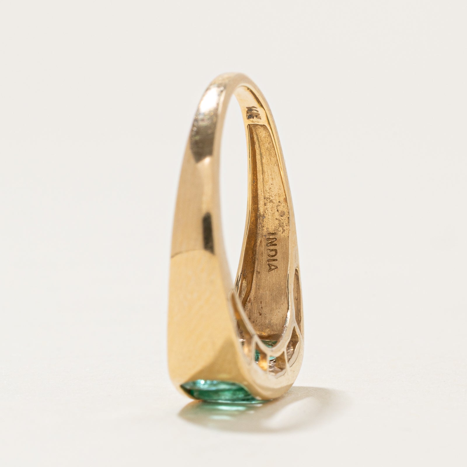 0.75ctw Five Stone Channel Set Emerald Ring - Size 7.25 | Elegant Green Gemstone Jewelry for Women | Perfect for Engagement, Anniversary & Special Occasions