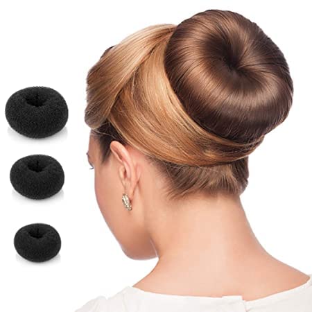 KYNA Professional Hair Donut Bun Maker - 3 Pack Hair Styling Accessories for Women & Girls | Perfect for Updos, Ponytails & Special Occasions