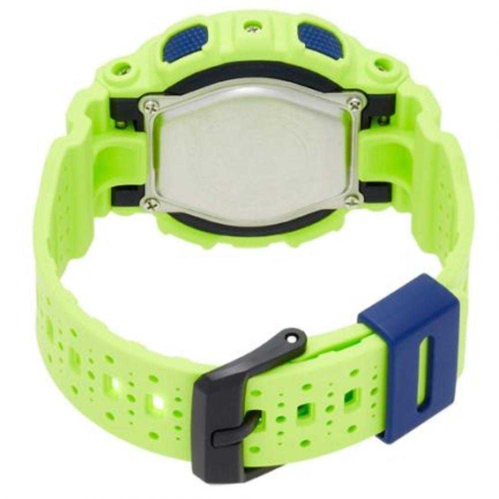CASIO BABY-G BA-110PP-3ADR Digital Sports Watch for Women - Lime Green Resin Band, Shock Resistant, 200M Waterproof - Perfect for Swimming, Running & Outdoor Activities