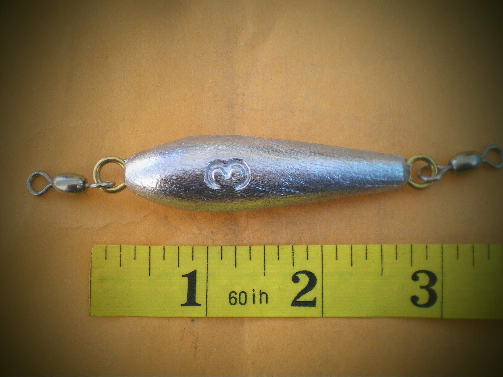 15 in Line Trolling Fishing Weights - 3oz Sinkers with Swivel for Saltwater & Freshwater Fishing