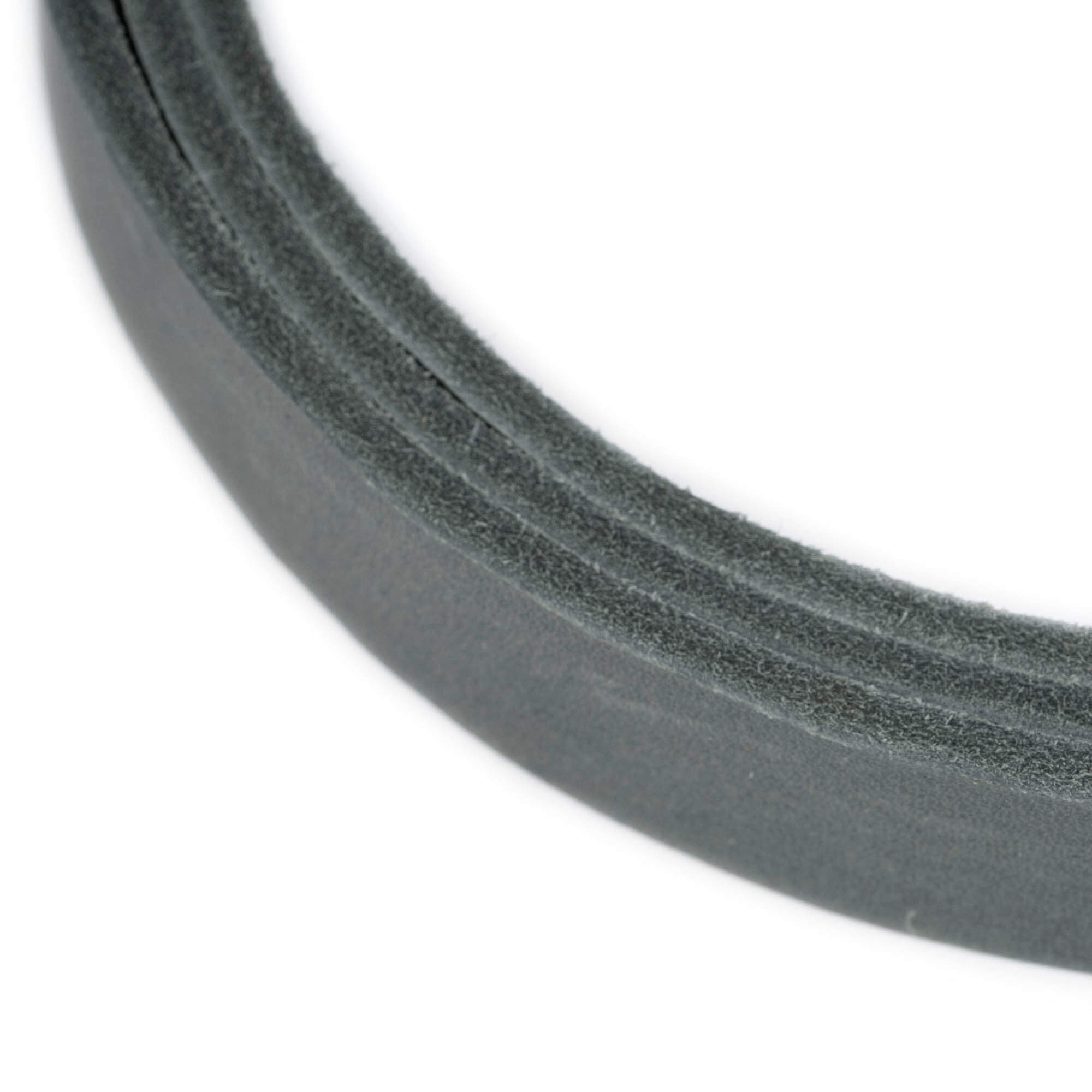 2.5 cm Gray Soft Leather Belt Replacement Strap for Ferragamo Buckles - Perfect for Dress Pants, Suits & Formal Occasions