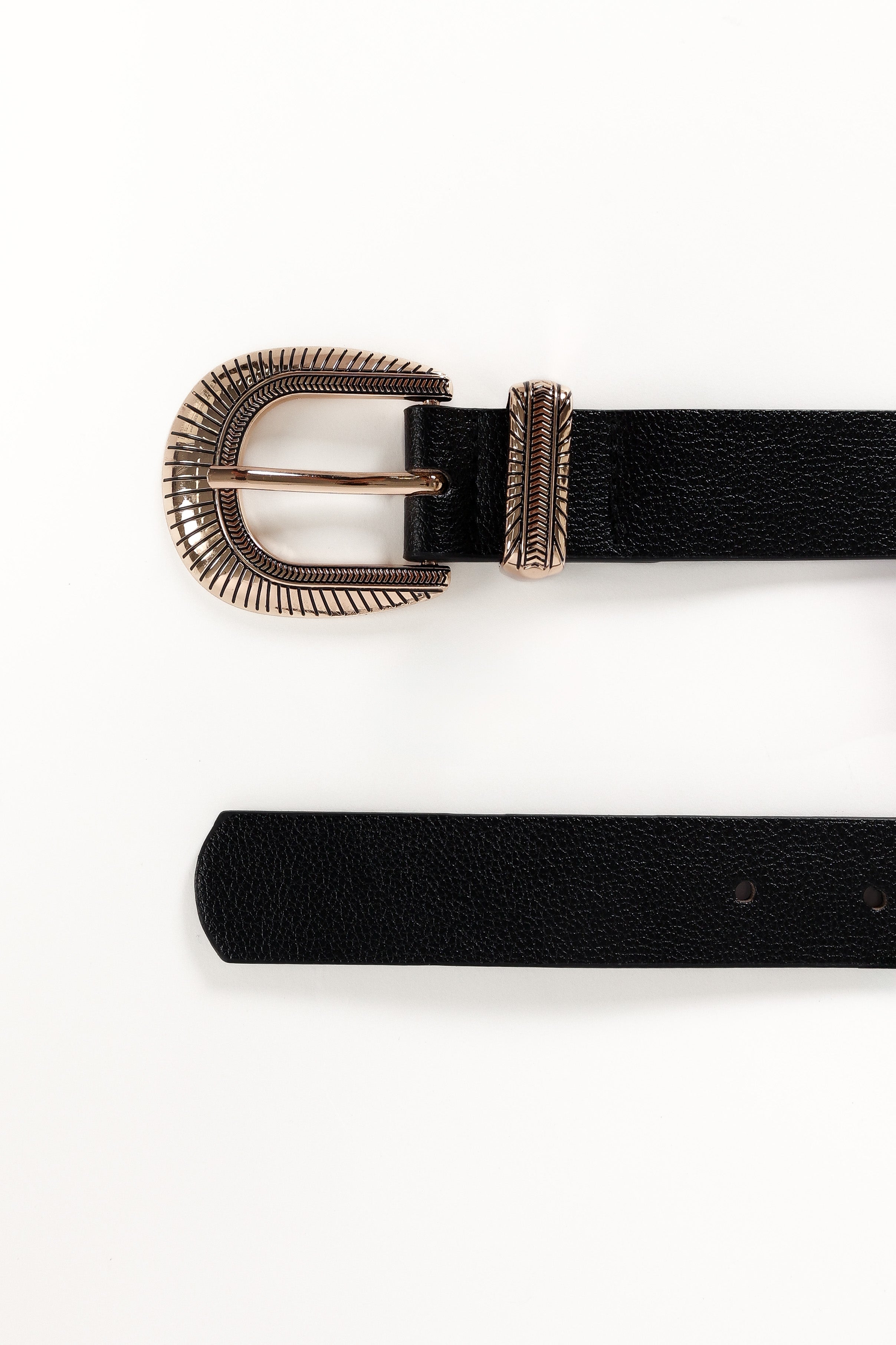 Hayley Belt for Women - Stylish Black & Gold Waist Belt | Perfect for Dresses, Jeans, and Formal Outfits