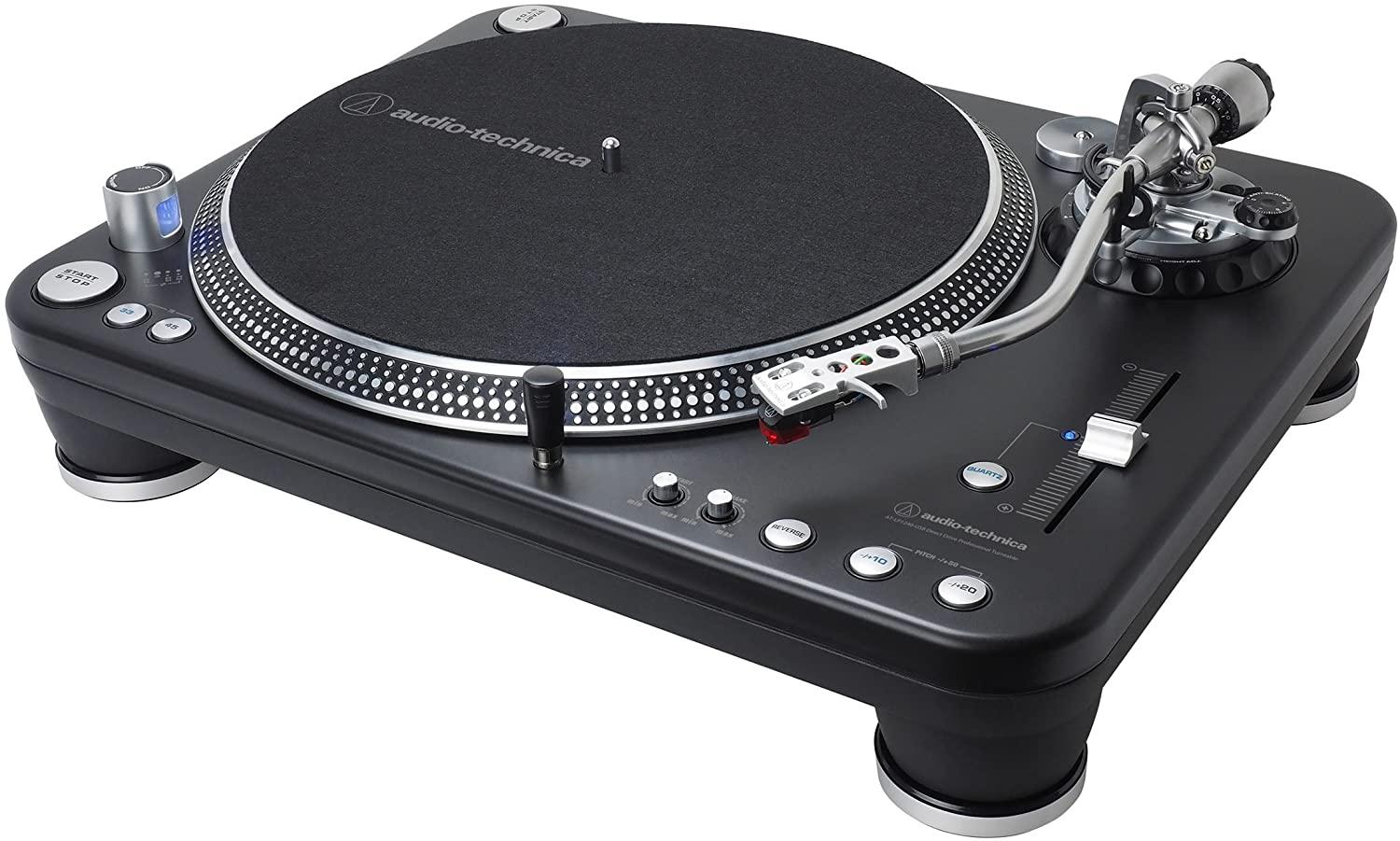 Audio Technica ATLP1240USB-XP Professional Direct Drive DJ Turntable with USB - High Torque Motor & S-Shaped Tonearm for DJ Mixing, Scratching & Home Music Production