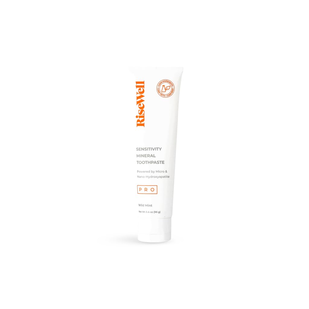 RiseWell PRO Mineral Toothpaste - 100ml | Natural Remineralizing Toothpaste for Adults & Kids | Whitening, Sensitive Teeth & Cavity Prevention | Perfect for Daily Oral Care & Travel