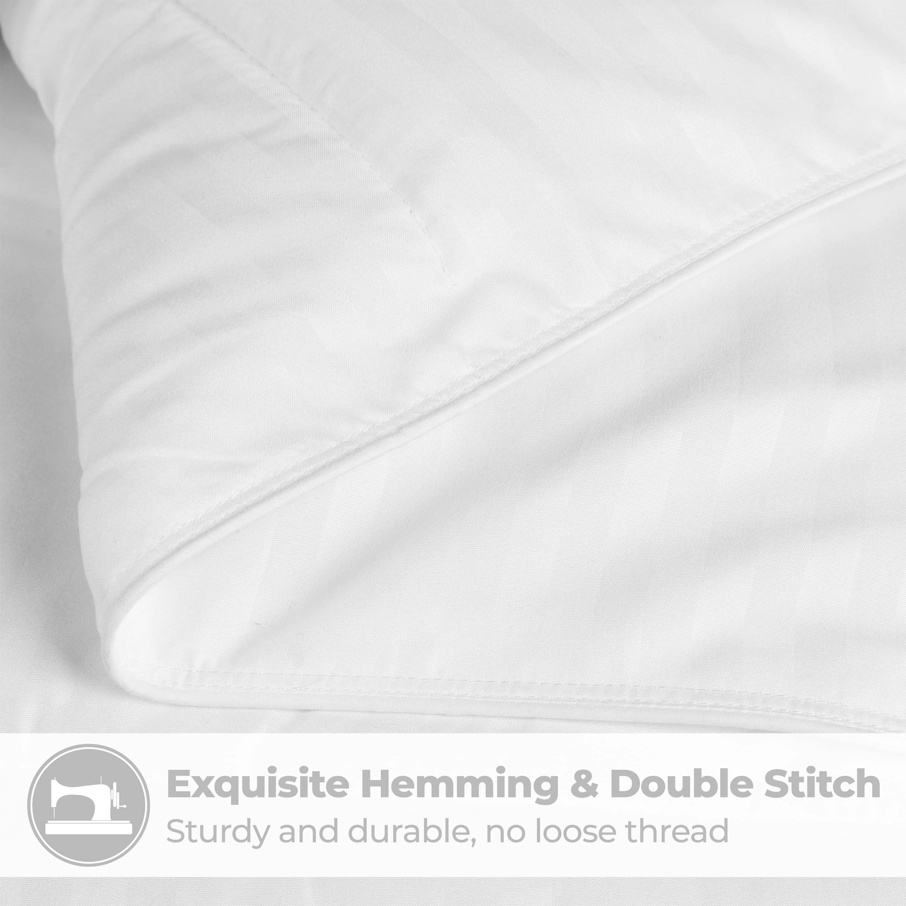 Reversible Striped Down Alternative Comforter - Soft & Lightweight All-Season Bedding for Cozy Sleep - Perfect for Bedrooms, Guest Rooms & Dorm Rooms