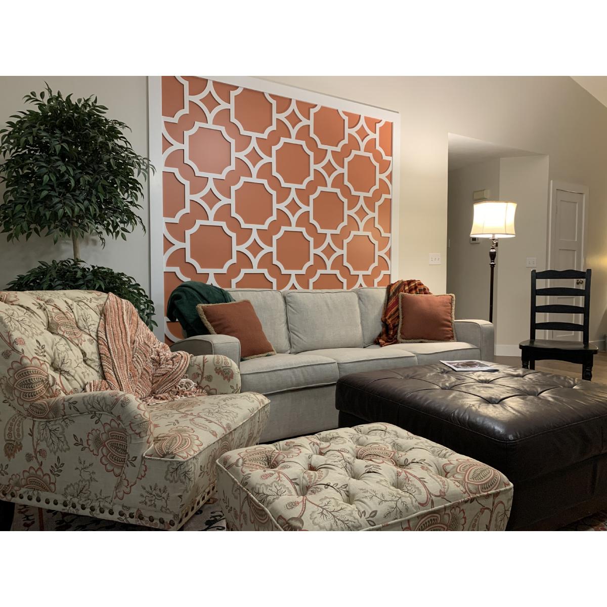 Anderson Decorative Fretwork Wall Panels - Laser Cut Wooden Room Dividers for Home & Office Decor - Perfect for Living Rooms, Bedrooms, and Commercial Spaces
