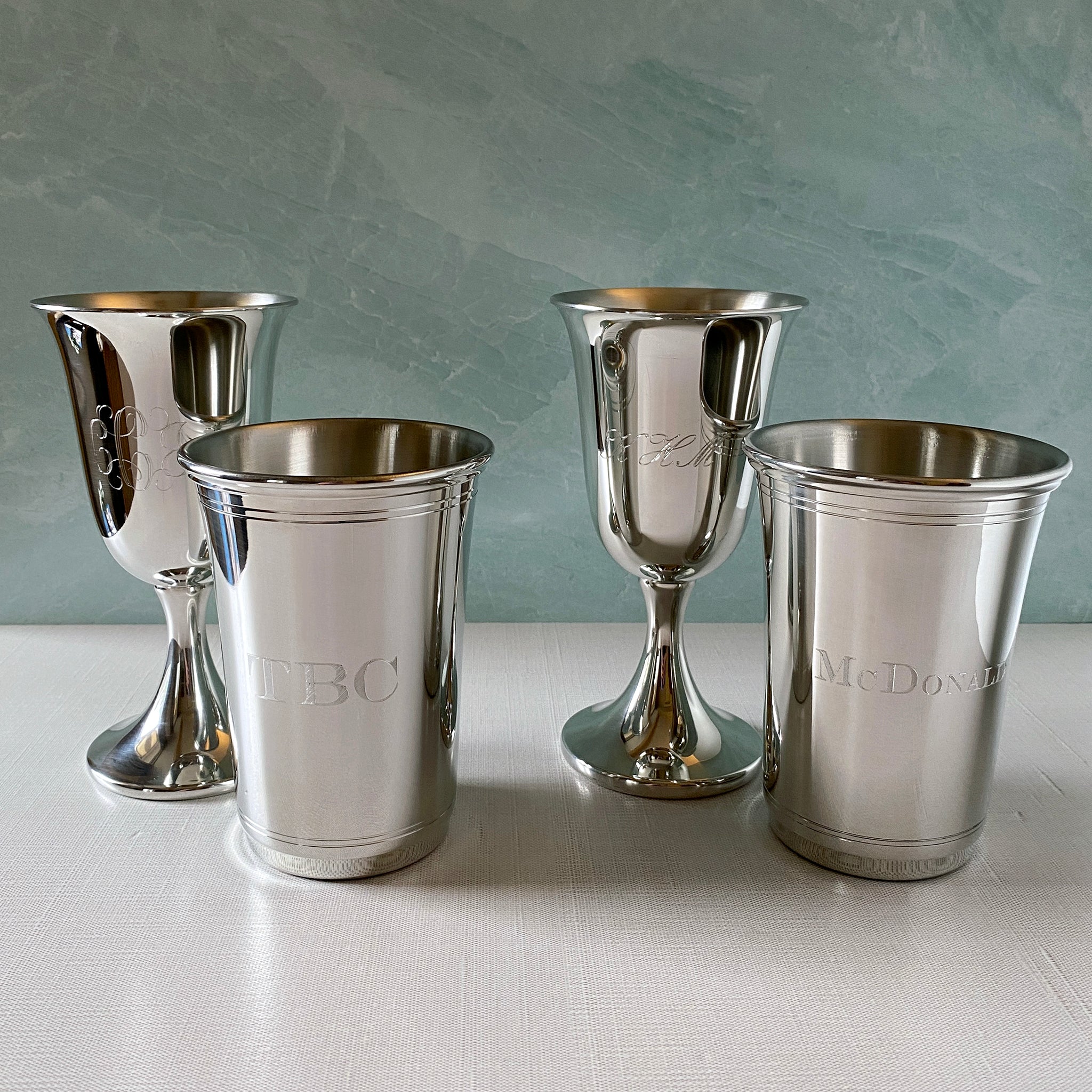 16oz Pewter Carolina Julep Cup - Classic Southern Mint Julep Drinking Vessel for Bourbon Cocktails, Home Bar Decor & Southern Hospitality Gifts
