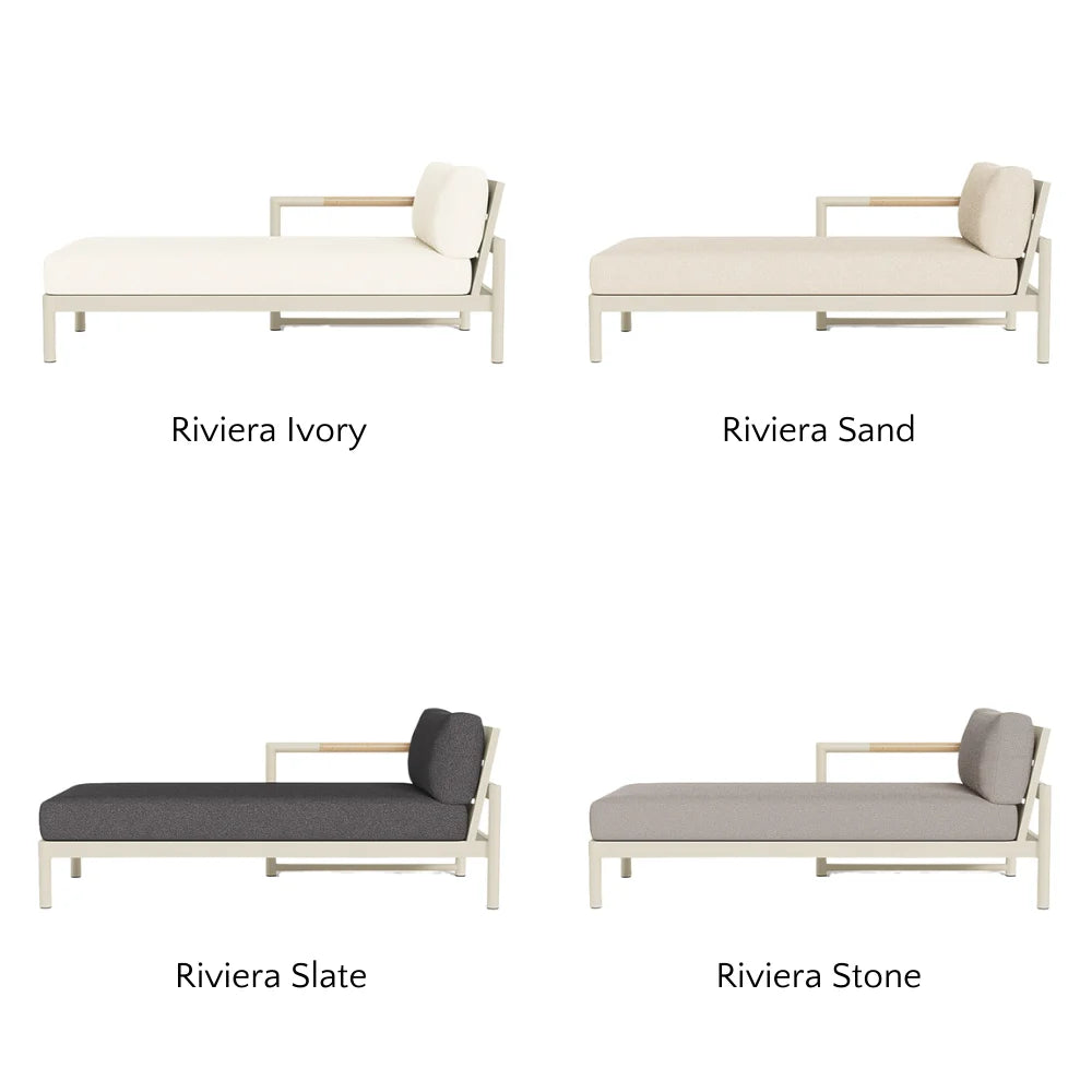 Breeze XL Outdoor Chaise Lounge Chair - Left Facing Patio Furniture for Poolside, Garden & Backyard Relaxation