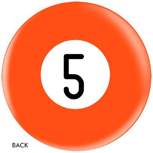 OnTheBallBowling Premium Orange Billiard Bowling Ball Set - 5 Pack for Professional Bowling & Game Room Decor
