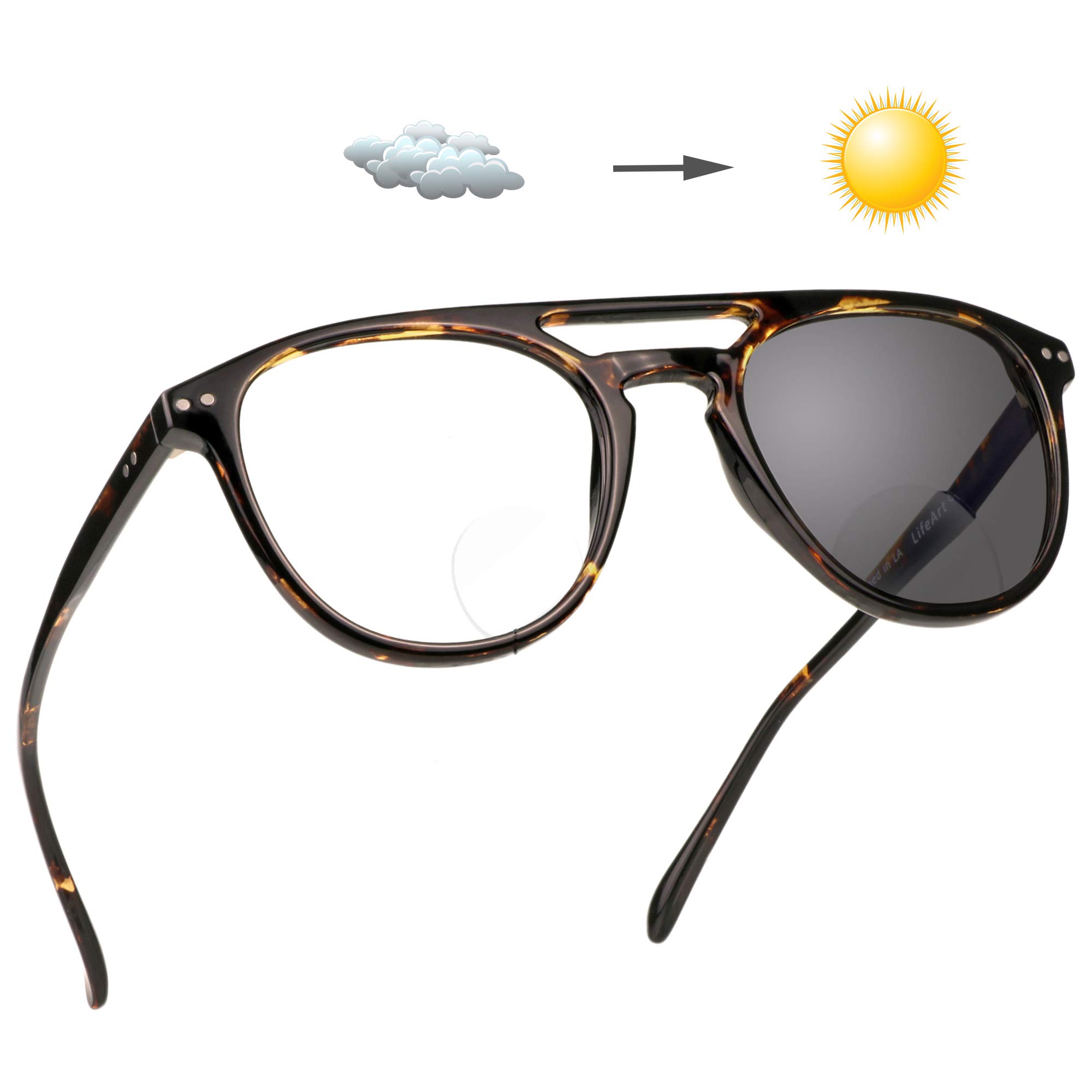 LifeArt Bifocal Reading Glasses for Women & Men - Anti-Eyestrain Computer Glasses | Perfect for Reading, Office Work & Screen Time