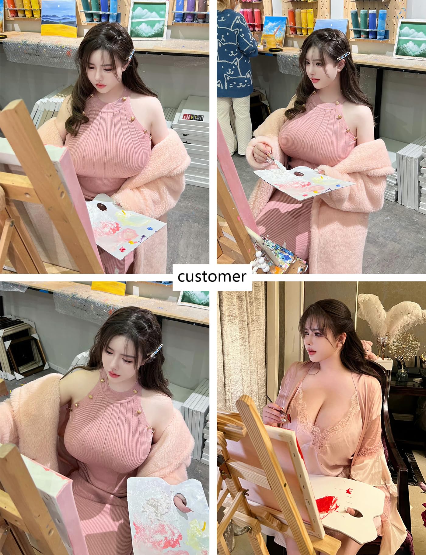 Premium Silicone Breastplate for Transgender - B to I Cup, Low Neckline & Back Cutout, Realistic Fake Boobs for Crossdressing, Cosplay, and Drag Performances